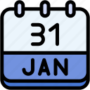 calendar, january, thirty, one, date, monthly, time, month, schedule