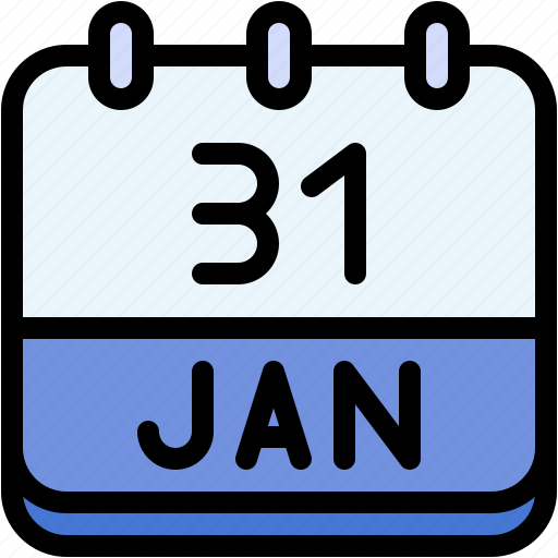 Calendar, january, thirty, one, date, monthly, time icon - Download on Iconfinder