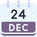 calendar, december, twenty, four, date, monthly, time, month, schedule
