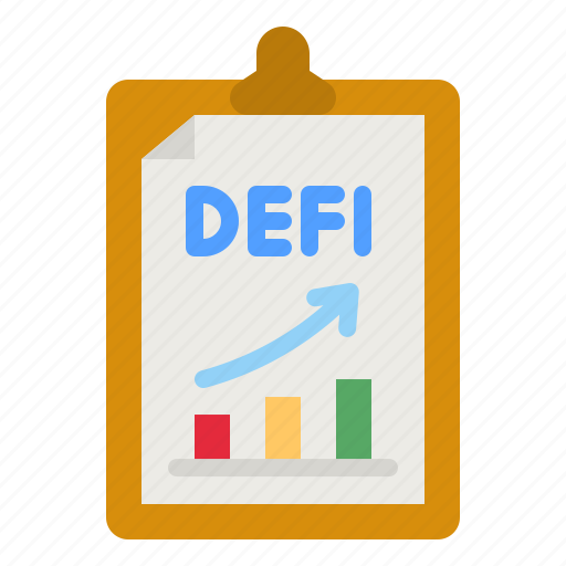 Defi, graph, report, growth, cryptocurrency icon - Download on Iconfinder