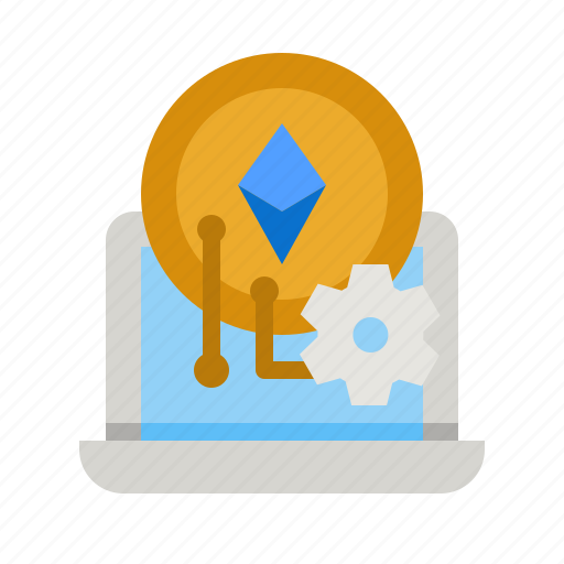 Ethereum, developer, web, gear, coin icon - Download on Iconfinder