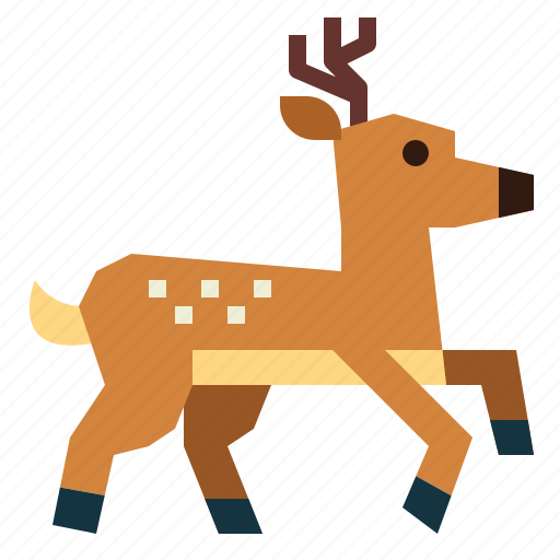 Deer, animal, wildlife, zoo, reindeer icon - Download on Iconfinder
