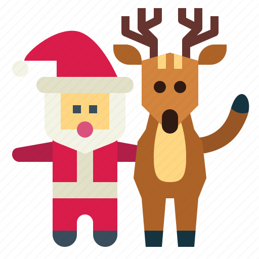 Deer, animal, zoo, reindeer, santa, claus icon - Download on Iconfinder