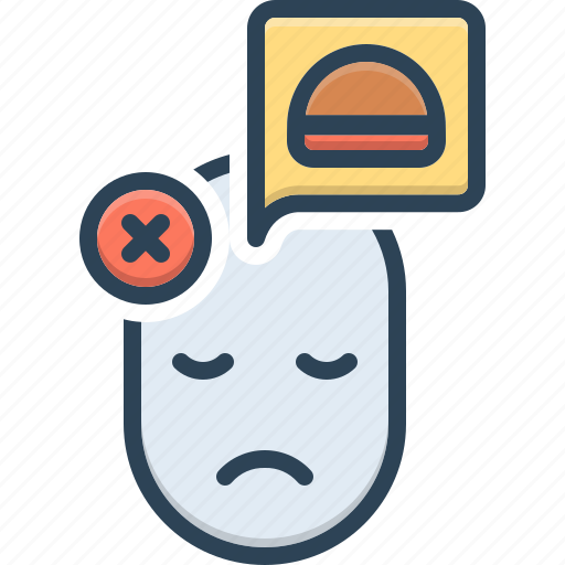 Refuse, reject, burger, avoid, unhealthy, disown, disaffirm icon - Download on Iconfinder