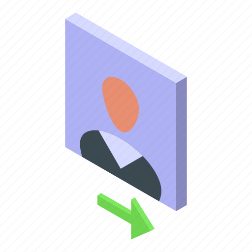Delete, user, find, isometric icon - Download on Iconfinder