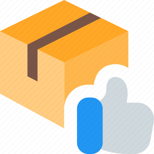 Delivery, box, package, thumbs up icon - Download on Iconfinder