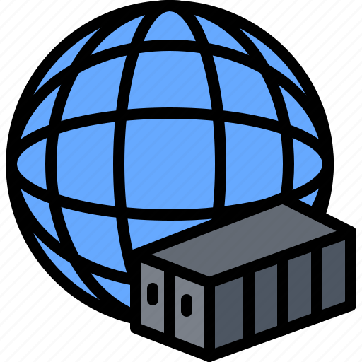 Planet, international, container, earth, shipping, delivery, logistics icon - Download on Iconfinder