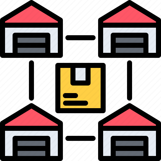Warehouse, building, box, shipping, delivery, logistics icon - Download on Iconfinder