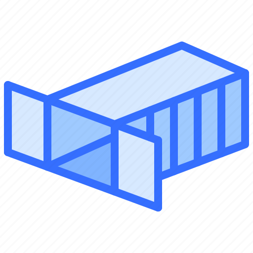 Container, door, open, shipping, delivery, logistics icon - Download on Iconfinder