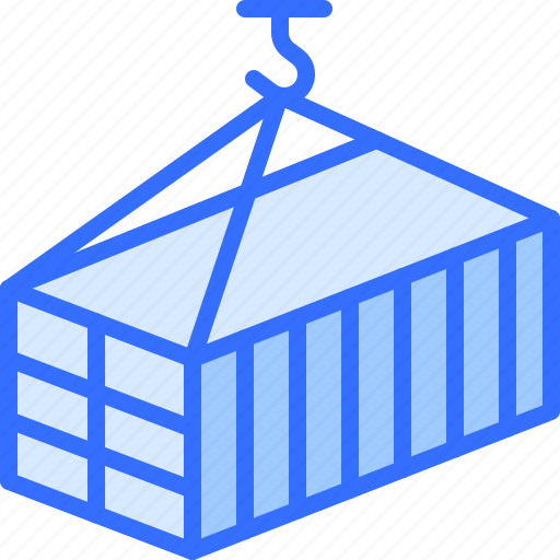 Container, hook, rope, crane, shipping, delivery, logistics icon - Download on Iconfinder