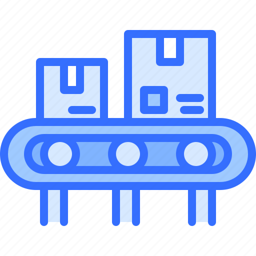 Conveyor, box, sorting, shipping, delivery, logistics icon - Download on Iconfinder