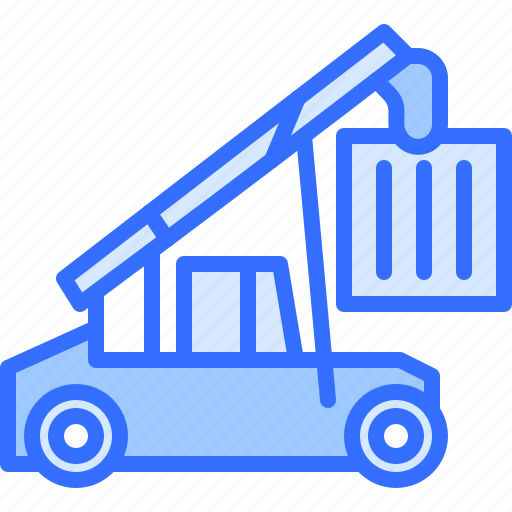 Reachstacker, lift, container, car, shipping, delivery, logistics icon - Download on Iconfinder