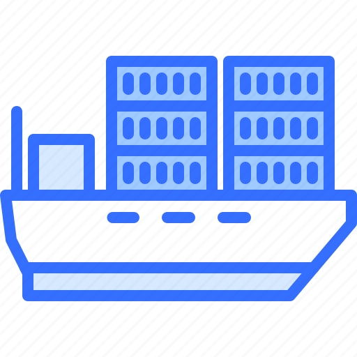 Ship, container, cargo, shipping, delivery, logistics icon - Download on Iconfinder