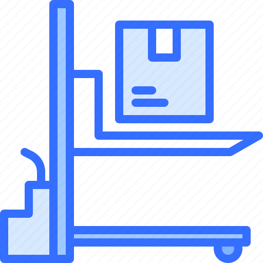Stacker, box, warehouse, shipping, delivery, logistics icon - Download on Iconfinder