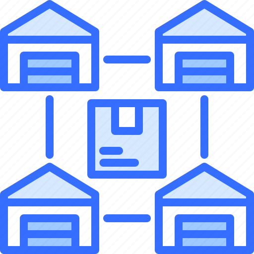Warehouse, building, box, shipping, delivery, logistics icon - Download on Iconfinder