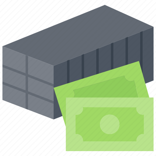 Container, money, price, banknote, shipping, delivery, logistics icon - Download on Iconfinder