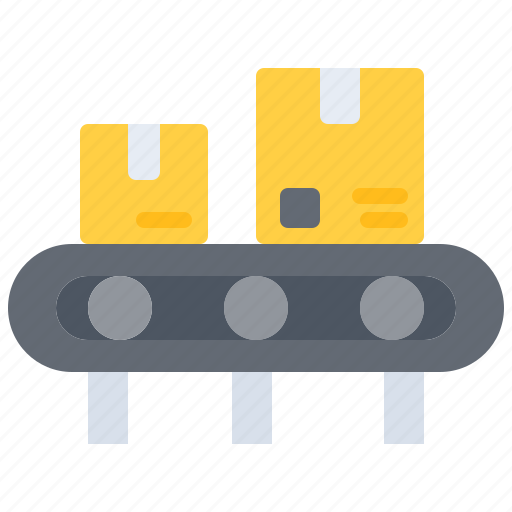 Conveyor, box, sorting, shipping, delivery, logistics icon - Download on Iconfinder