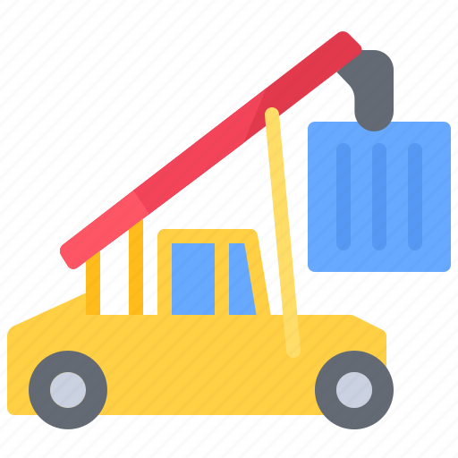Reachstacker, lift, container, car, shipping, delivery, logistics icon - Download on Iconfinder