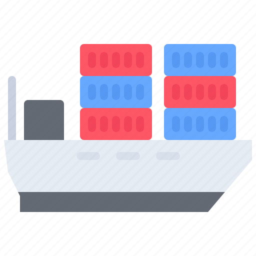 Ship, container, cargo, shipping, delivery, logistics icon - Download on Iconfinder