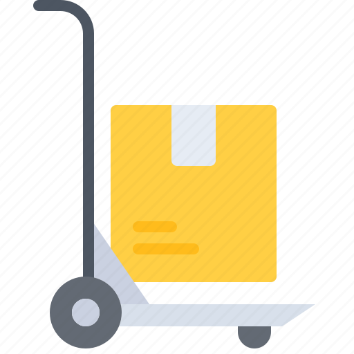 Cart, box, warehouse, shipping, delivery, logistics icon - Download on Iconfinder