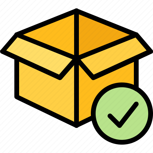 Box, check, open, package, delivery, service, postal icon - Download on Iconfinder