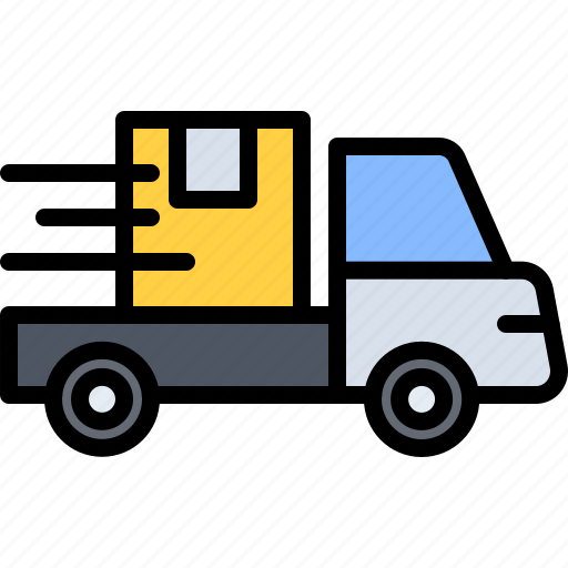 Truck, car, box, speed, express, package, delivery icon - Download on Iconfinder