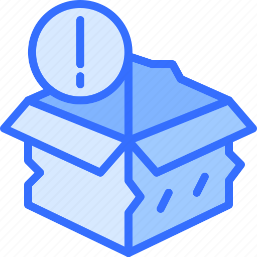 Box, broken, warning, package, delivery, service, postal icon - Download on Iconfinder