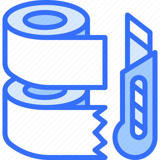 Duct, tape, knife, delivery, service, postal icon - Download on Iconfinder