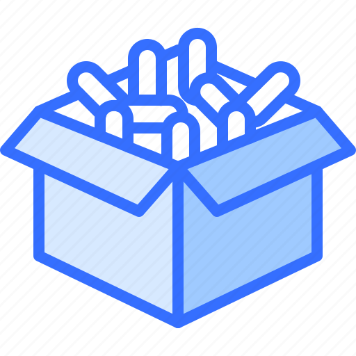 Filler, box, package, delivery, service, postal icon - Download on Iconfinder