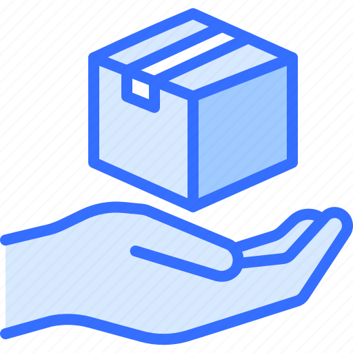 Hand, box, duct, tape, package, delivery, service icon - Download on Iconfinder
