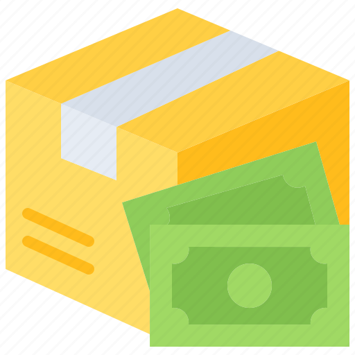 Box, price, money, banknote, package, delivery, service icon - Download on Iconfinder