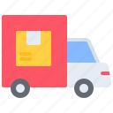 car, truck, box, package, delivery, service, postal