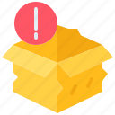 box, broken, warning, package, delivery, service, postal