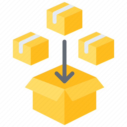 Combining, box, package, delivery, service, postal icon - Download on Iconfinder