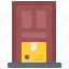 door, box, package, delivery, service, postal 