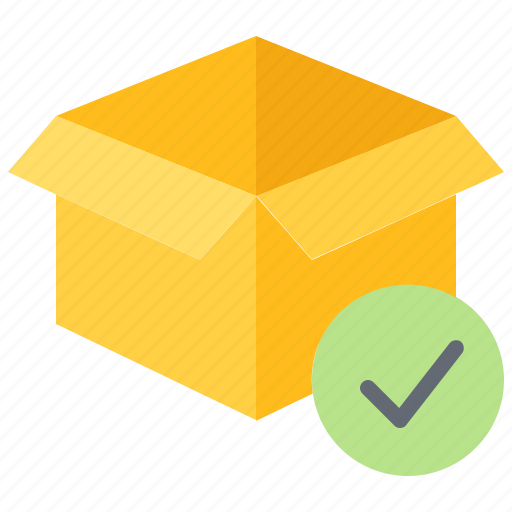 Box, check, open, package, delivery, service, postal icon - Download on Iconfinder