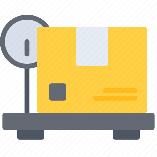 Scales, weight, package, box, delivery, service, postal icon - Download on Iconfinder