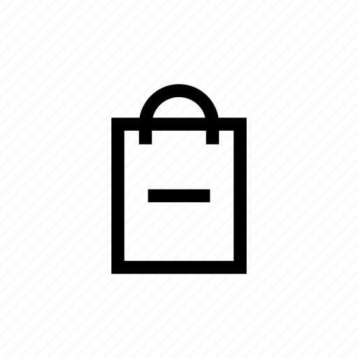 Bag, cancel, delete, handbag, minus, pouch, shopping icon - Download on Iconfinder