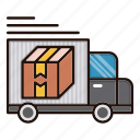 delivery, logistics, shipping, truck, van