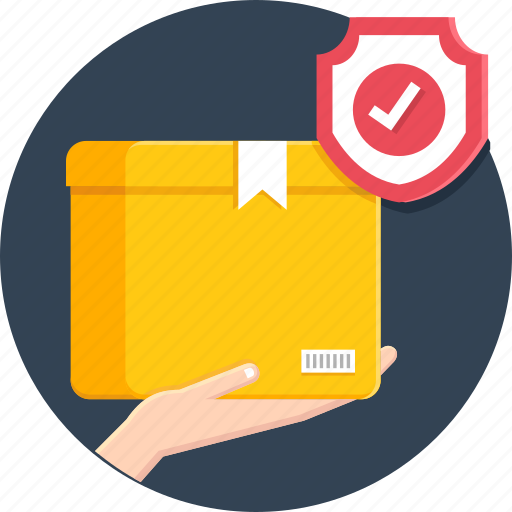 Courier, delivery, package, protection, security, shield, shipping icon - Download on Iconfinder