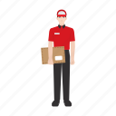 courier, delivery, document, job, package, people, work
