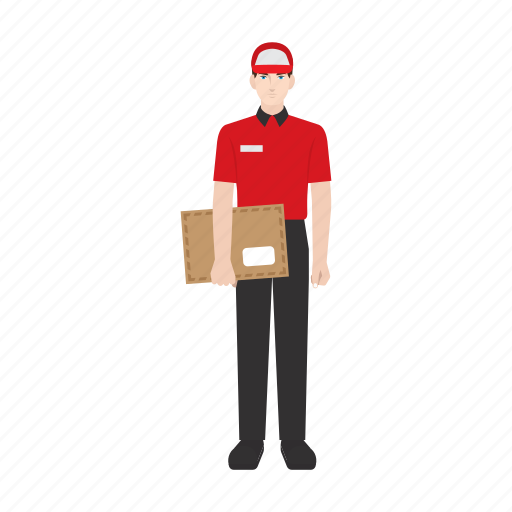 Courier, delivery, document, job, package, people, work icon - Download on Iconfinder