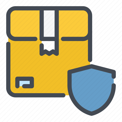Box, delivery, package, parcel, safety, security, shield icon - Download on Iconfinder