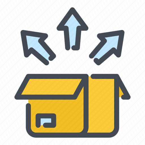 Arrow, box, delivery, open, package, parcel, up icon - Download on Iconfinder