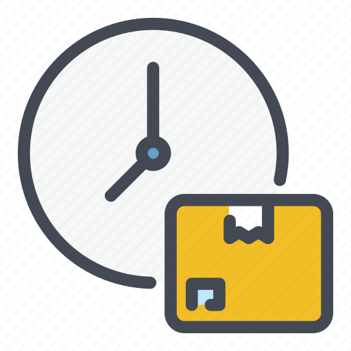 Box, clock, delivery, package, parcel, schedule, time icon - Download on Iconfinder
