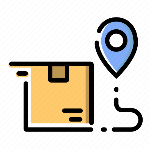 Box, delivery, goods, location, package, send icon - Download on Iconfinder