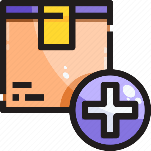 Add, box, delivery, logistic, product, shipping icon - Download on Iconfinder