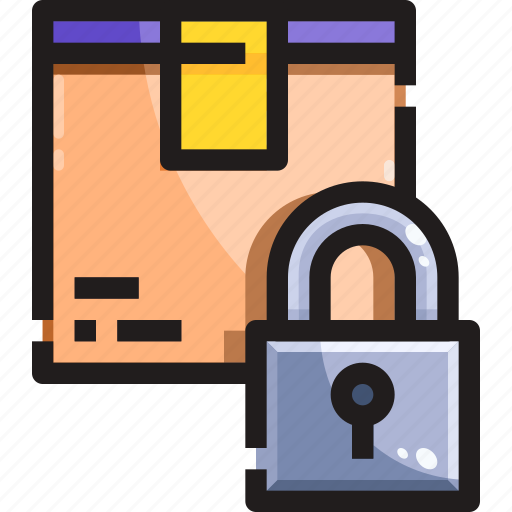 Box, delivery, lock, product, secure, security, shipping icon - Download on Iconfinder
