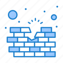brick, construction, firewall, wall
