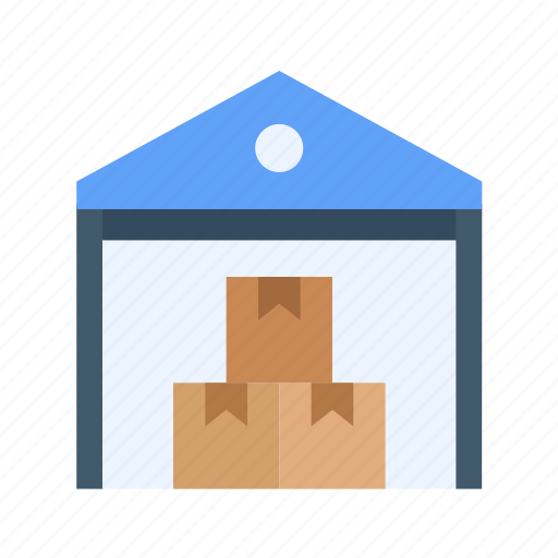 Warehouse, boxes, storage, merchandise, shipping icon - Download on Iconfinder